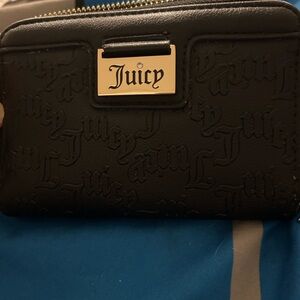 Juicy Couture Black Embossed Wallet